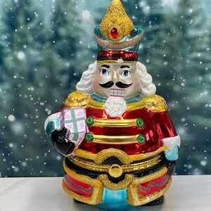 Christopher Radko Nutcracker Hinged Trinket Box 2004 Galerie Christmas Decor